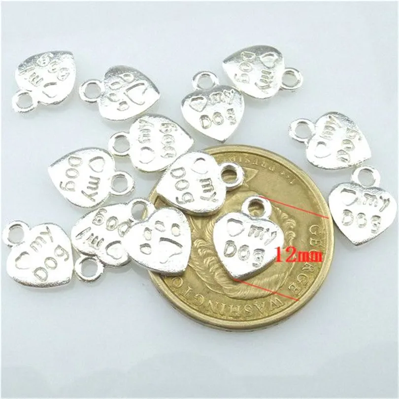 25 шт. Подвески мой Щенячий патруль 12 мм посеребренные Ювелирных изделий DIY