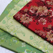 CF918 Peony Jacquard Brocade Red/Green/Yellow Jacquard Fabrics Chinese  Style Dress Clothes Home Textile Patchwork Fabric - AliExpress Home & Garden