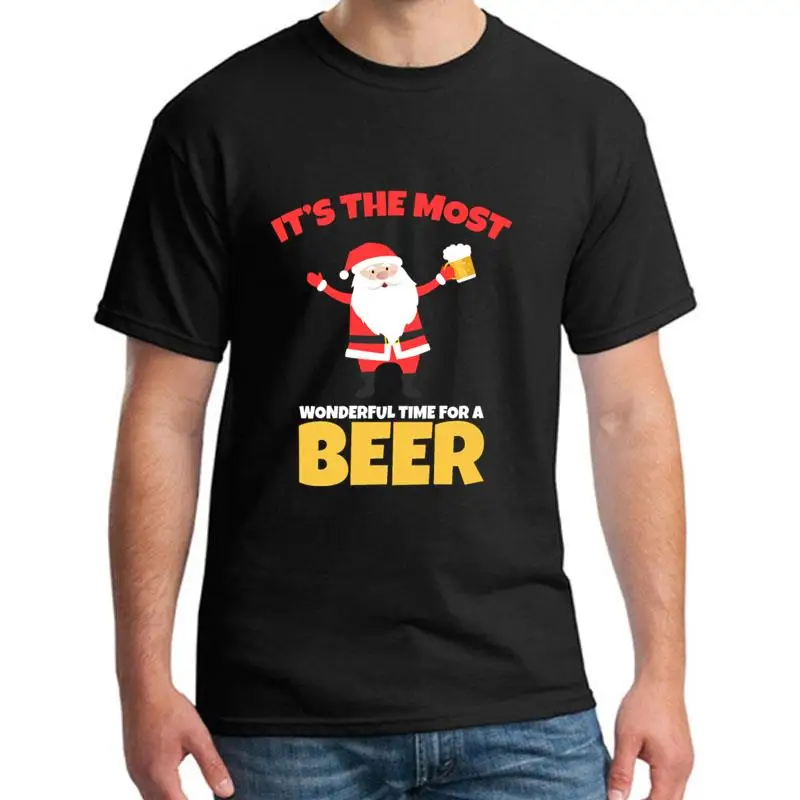 

printed It S The Most Wonderful Time For A Beer t-shirt s-112xl awesome ghostbusters Letter men tee t shirts