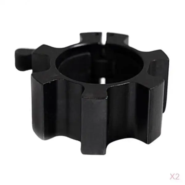2pcs 2'' Solid Dumbbell Clamp Collars Barbell Spin Lock Gym Weight Bar Clip
