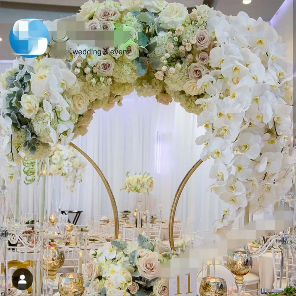 お1人様1点限り 2個結婚式のアーチゴールドの背景結婚式の装飾95センチメートル背のための金属フレームスタンドスタンド大センターピーステーブルの装飾 待望の再販 Www Empirepavers Com