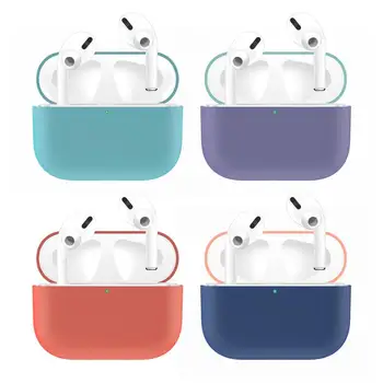 

Silicone Sleeve Anti-drop Cases For Apple Airpods Pro Case Dual Color Protective Soft Earphone Cover Shell For Apple Air Pod Pro