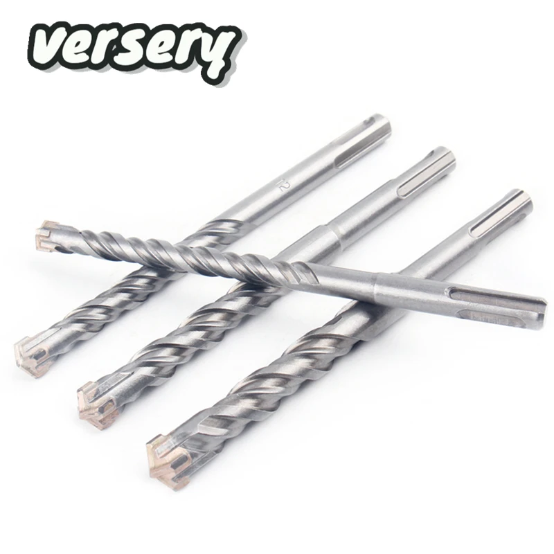 Free Shipping 1PC SDS Plus 5-16mm Electric Hammer Drill Bits 160mm Cross Type Tungsten Carbide Alloy for Masonry Concrete Stone 5 16mm 9pcs sds plus shank 160mm electric hammer drill bits set cross type tungsten steel alloy for masonry concrete rock stone
