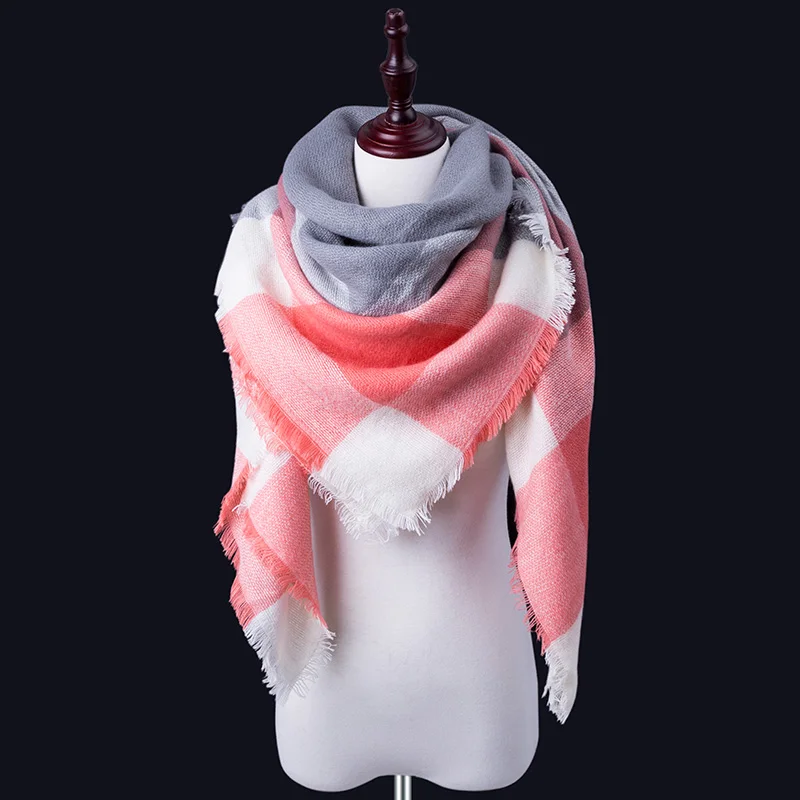 Женский зимний шарф для женщин кашемировый шарф и шаль женское одеяло тёплый шарф-шаль поддержка опт и розница - Цвет: B29