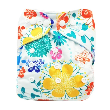 D11 diaper cover Современная Ткань Подгузники Детские многоразовые ткань с полиуретановыми нитями Водонепроницаемый моющийся подгузник Регулируемый один размер костюм от 0 до 2 лет - Цвет: D11 diaper cover