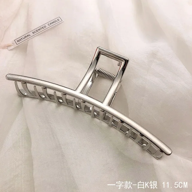 Ruoshui Woman Novelty Irregular Hairpins Punk Style Metal Silver Hair Claws Barrettes Women Hair Accessories Hair Clips Hairgrip style 10