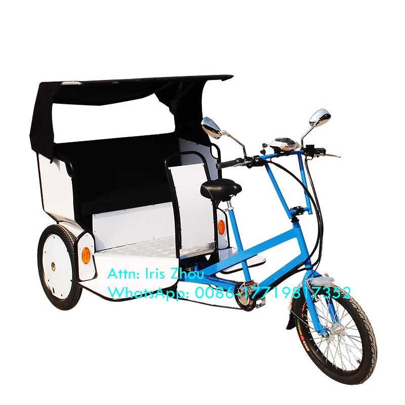 Электрический трехколесный велосипед для взрослых грузовой Pedicab Rikshaw Тук