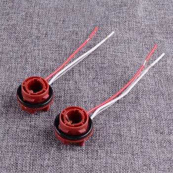 

CITALL 2PCS Bulb Holder Connector for Indicator Stop Tail Brake Light BAY15D 1157