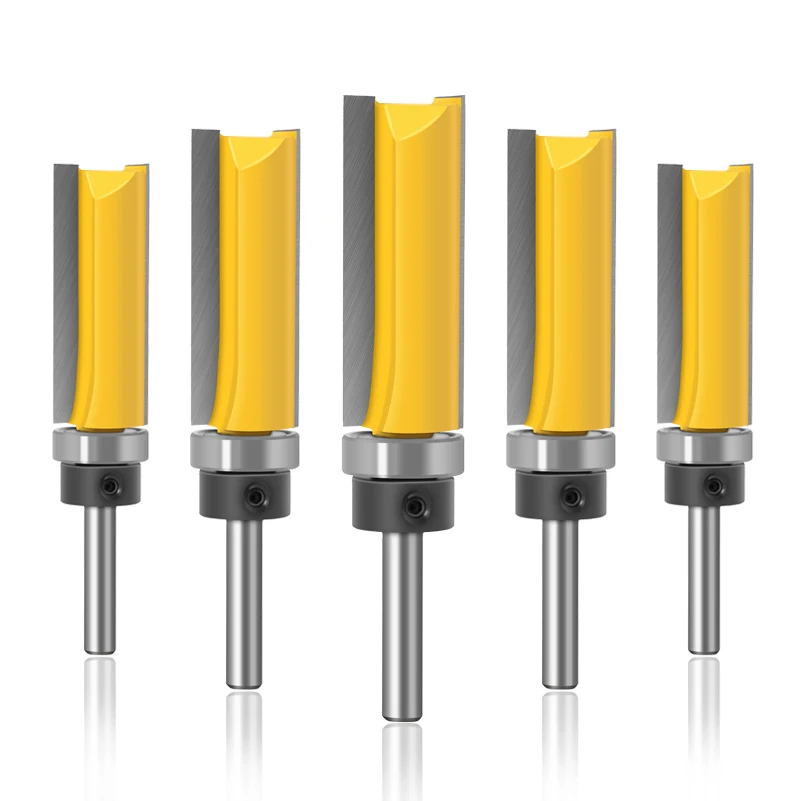 

1pcs Trimming Machine Milling cutter With Bearing Straight Knife Woodworking Milling Cutter Shank Trimming Machine