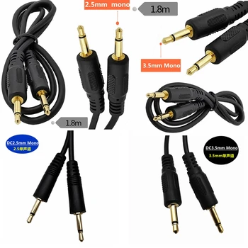 

2.5mm/3.5mm Mono Cable 2.5mm/3.5mm 1/8" TS Monaural Mini Mono Audio Plug Jack Connector Male to Male Cable 1.8m