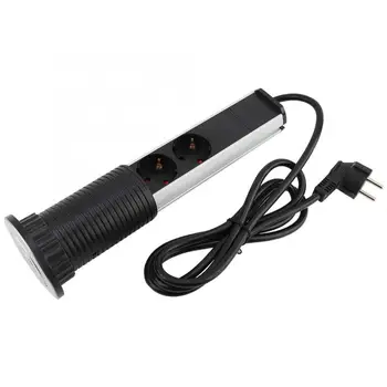 

Electrical Tensile Power Outlet Plug Worktop Desk Home Pull USB Up Socket