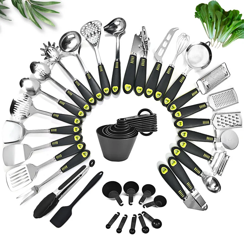 

25 Piece/Set Stainless Steel Kitchenware Kit Cooking Tools Kitchen Gadgets Spatula Spoon Measuring Spoon Shovel Kitchen Tools