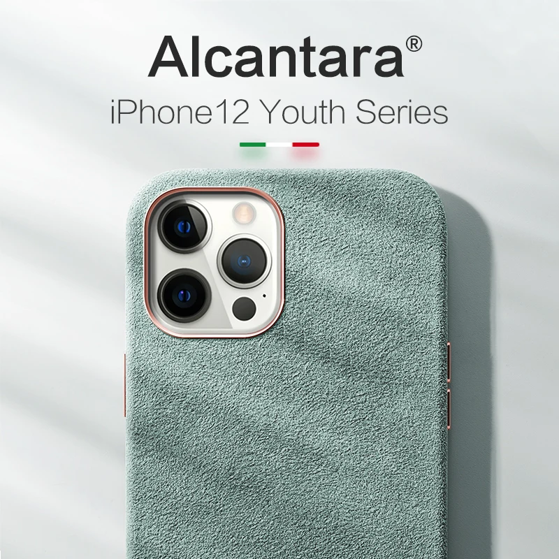 SanCore Youth Series Alcantara Case For iPhone12 12Pro 12ProMax 12Mini Case Phone Cover Phone bag