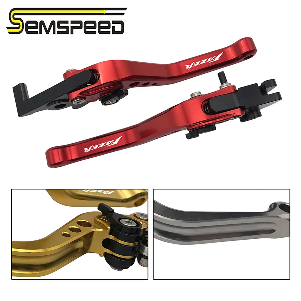SEMSPEED Мотоцикл с ЧПУ Короткие сцепные рычаги ручки для Yamaha FZ6 FAZER 2004 2010 FZ1 2006 2015