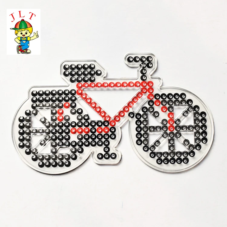 5 шт. головоломка Pegboards узоры с цветной бумагой для 5 мм Хама предохранитель бусины DIY Дети Ремесло пластик трафарет ребенок предохранитель игрушечные бусинки