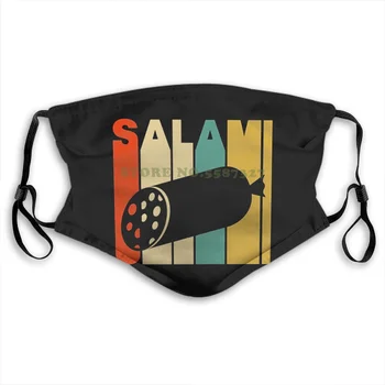 

Face Mask Vintage Style Salami Silhouette Anti Dust With Filter For Men For Women Kids Girl Boy Teens Masks