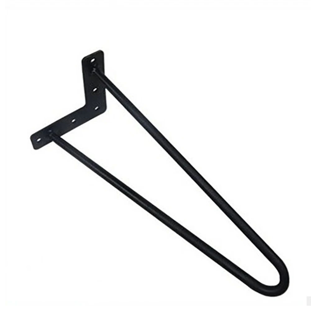 

With Screw Accessories Desk DIY Hairpin Home Furniture Chairs Protector Feet Iron Table Legs Support Holder Easy Install