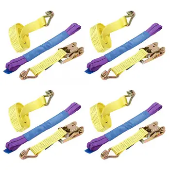 

Professional Ratchet Recovery Straps Trailer Tie Down Alloy Wheel Straps Set Blue-yellow car accessories