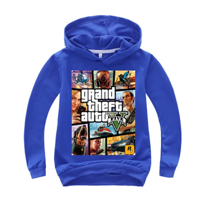 Костюмы, одежда толстовки, детские толстовки для подростков Лидер продаж, Gta 5, толстовки уличная борьба с Gta 5, верхняя одежда для мальчиков