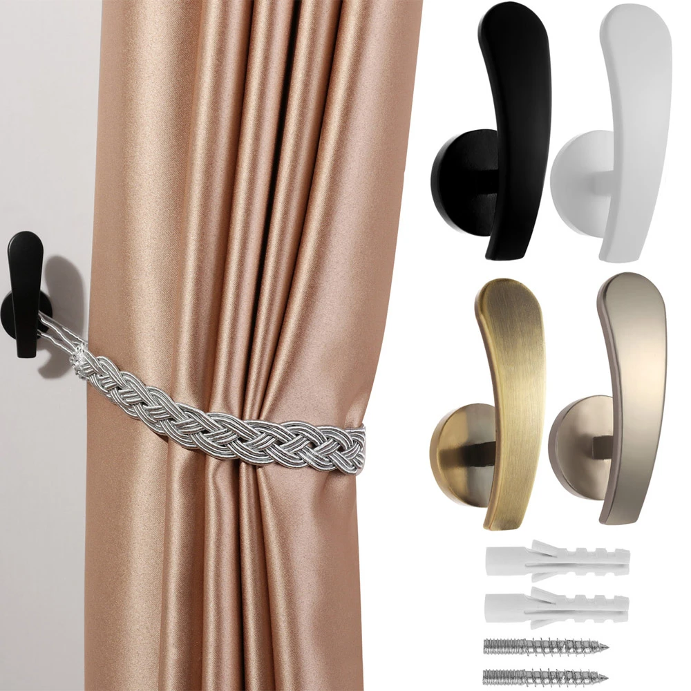 curtain tie back hooks