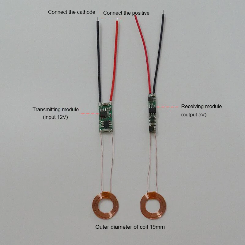Беспроводной зарядный Модуль pcba комплект/Беспроводной Питание модуль(катушки внешний Диаметр 19 мм) с схема
