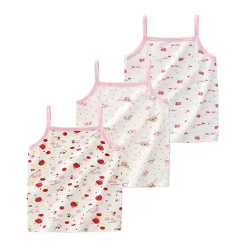 

3pcs/lot Kids Underwear Girls Vests Cute Printed Cotton Vest Underpants for Girl Tank Top Underpants Quality Soft Kids Underwear