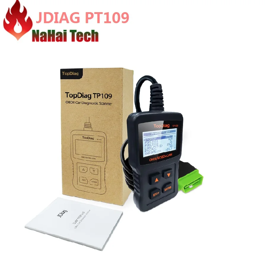 Диагностический сканер Jdiag TP109 OBD2 устройство для считывания кодов неисправностей