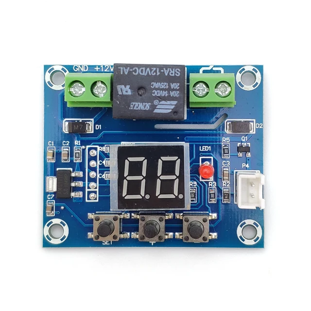 Controlador de Sensor de humedad del suelo, sistema de riego automático, módulo de riego, pantalla Digital, XH-M214, 12V - Imagen 3