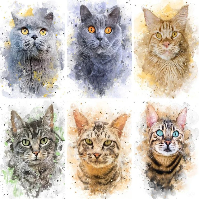 GATYZTORY-Pintura acrílica do quadro para adultos, desenho do cavalo,  colorir por números, animais handmade pintura, decoração Home - AliExpress