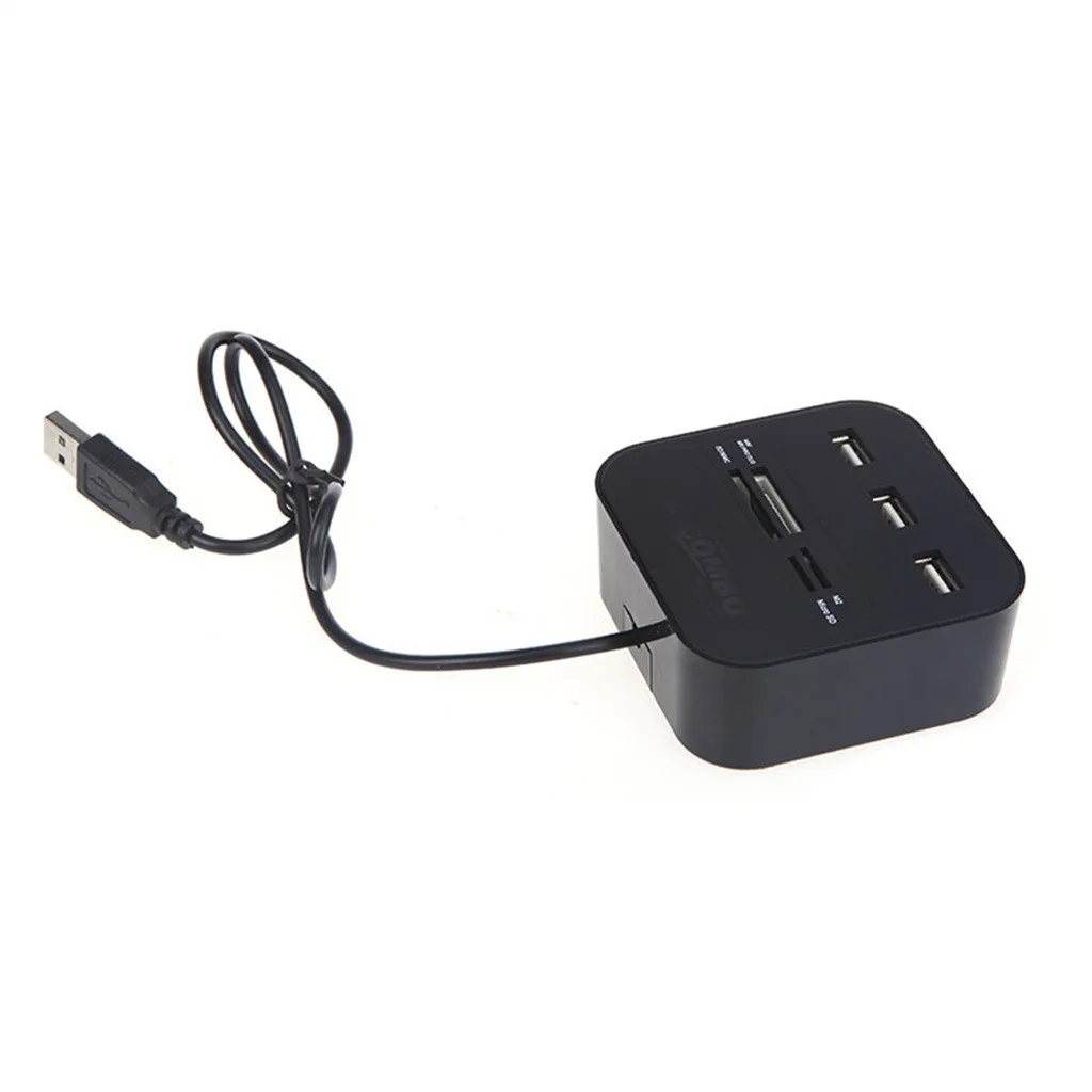 USB 2,0 концентратор комбинированное устройство для чтения карт памяти все в одном с 3 портовый считыватель карт для MMC/M2/MS аксессуары для ноутбуков 718#2