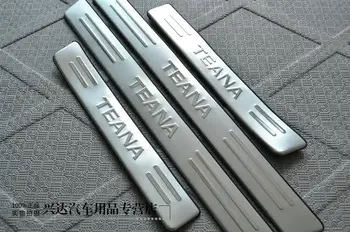 

High quality stainless steel Scuff Plate/Door Sill Protector Sticker Car Styling For 2008-2012 Nissan TEANA
