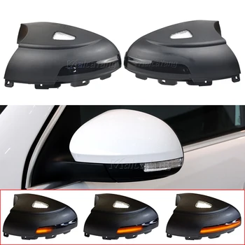 

For VW Tiguan MK1 2008-2016 Side Mirror Sequential Light Lamp LED Dynamic Turn Signals Puddle Light
