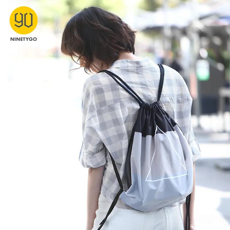 

NINETYGO 90FUN Drawstring Backpack Fashion Lightweight Waterproof Drawstring Bag Pouch for Gym Sports Organizer Basketball