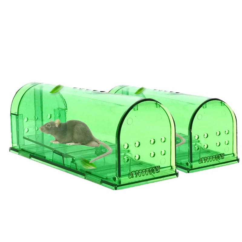 2pcs Transparent Reusable Mouse Trap Rodent Mice Live Catcher Small Animals  Cage Garden Tool Kill Mouse Traps - Traps - AliExpress