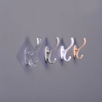 

Strong Transparent Suction Cup Sucker Wall Hooks Hanger For Kitchen Bathroom