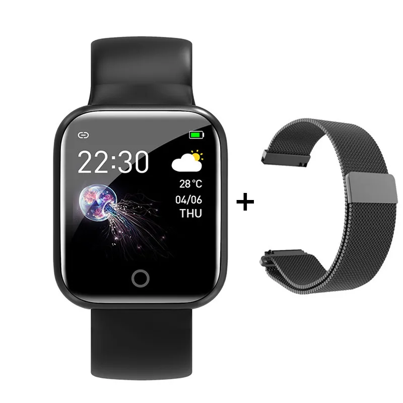 IWO 8 Max Lite Смарт-часы Шагомер несколько циферблатов сердечного ритма фитнес-умные часы для Android Apple Watch PK B57 P68 iwo 8 11 12 - Цвет: black set 4