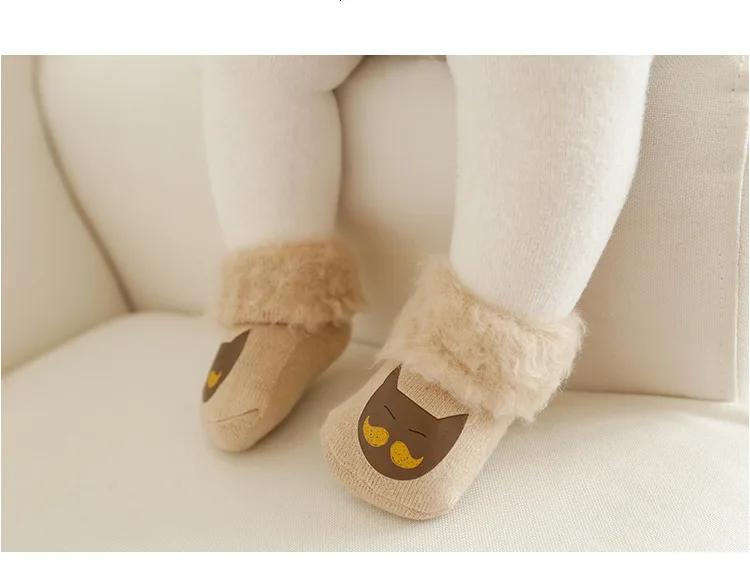 3 пар/компл. носочки для девочки хлопковые утепленные детские носки для мальчиков и девочек Вязаный Nowborn носки детские возраст 1-3 года Водонепроницаемые зимние полный Socks1-5years