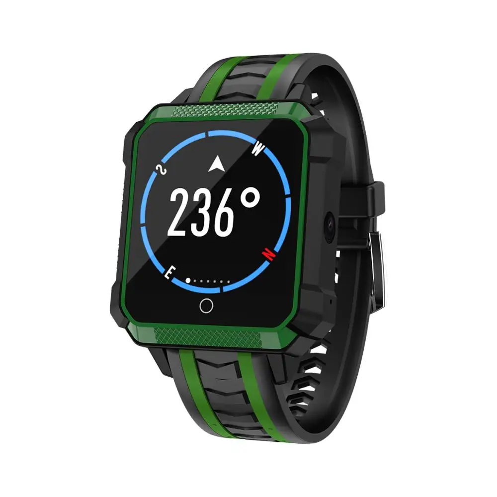 Умные часы H7 Android 6,0 MTK 6737, новинка, пульсометр, gps, Wi-Fi, 600 мА/ч, bBluetooth, наушники pk Q1 pro M9 H5 - Цвет: Green