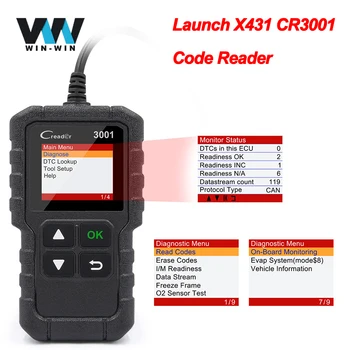 

LAUNCH X431 CR3001 OBD2 Scanner Read&Clear Code 3001 ODB2 Code Reader OBD2 OBD2 Car Diagnostic Auto Tool PK ELM 327 ELM327 V1.5