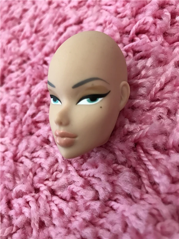 Редкая антикварная Ограниченная Коллекция это кукла голова Мода роялти кукла лысый голова с волосами подарок DIY кукла игрушка часть повязка игрушка голова