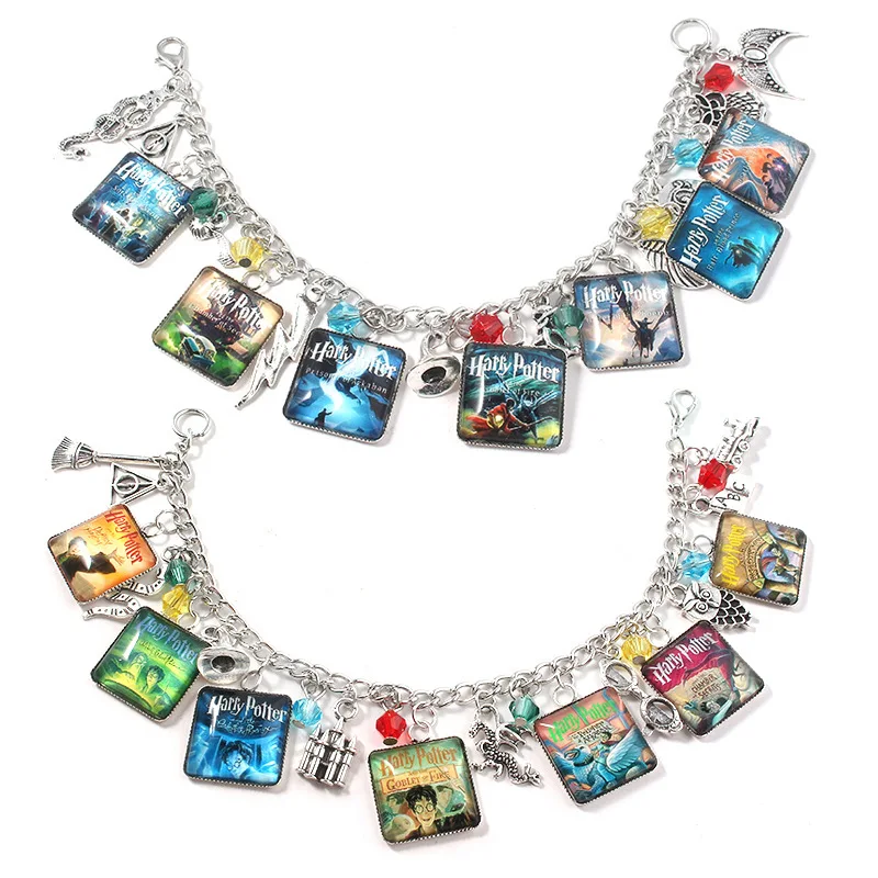 New Harry Bracelet Potter Cover Logo Bracciali Per Donna Mano Catena Charm Bracciale Donna Gioielli Regali