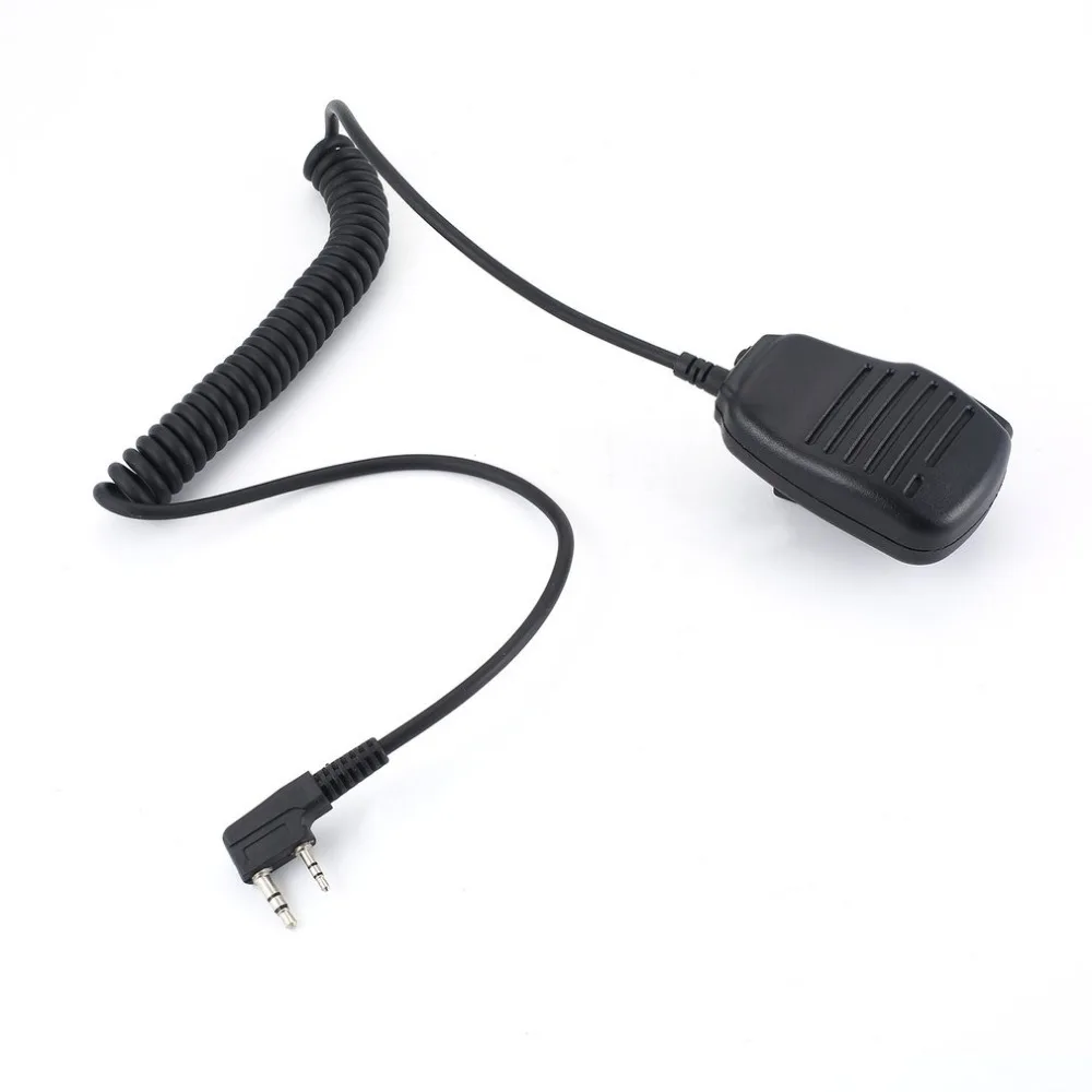 

Rainproof 2-pin Shoulder Remote Speaker Mic Microphone PTT for Kenwood Wouxun Puxing Baofeng Two Way Radio 2pin