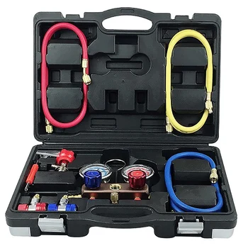 

Car Air-Conditioning Fluoride Meter Fluoride Meter Refrigerant Pressure Gauge Car Air-Conditioning Fluoride Tool Kit