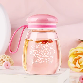 

Cute Safe Creative Transparent Durable Double Layer Glass Cup Drinking Glasses Cups Vidrio Glassware Bottle Glass Product W