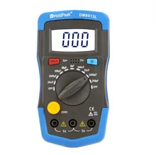 Dm6013l profissional handheld digital 1999 contagens capacitância medidor 0.1pf para 20,000uf capacitor com luz de fundo lcd