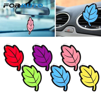 

FORAUTO Paper Hanging Car Air Freshener Extra Long Lasting Leaf Shape Air Freshener Vanilla Perfume Fragrance Car-styling