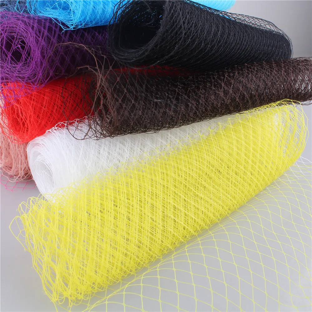 45CM Width Russian Veiling Hat Birdcage Veils Netting Mesh Fabric For Millinery Trim Netting DIY Hair Accessories 10Yards/Lot