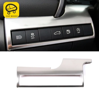 

CARMANGO for Toyota Camry XV70 2018 2019 Auto Car Styling Headlight Switch Chrome Cover Trim Frame Sticker Interior Accessories