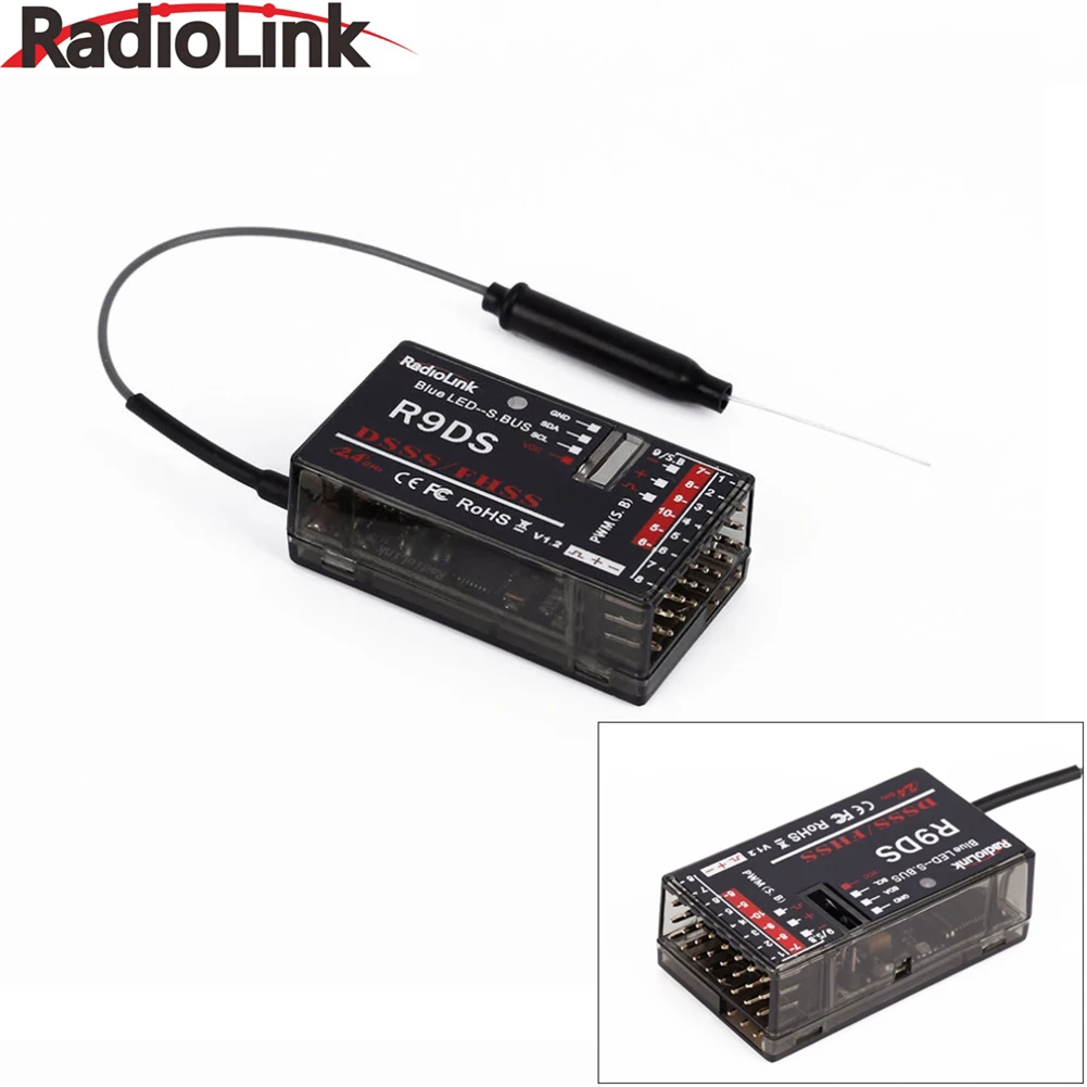 Radiolink R6F/R7FG/R9DSR/R12DS 2,4 ГГц 6CH/7CH/9CH приемник для RC6GS RC4GS RC3S RC4G T8FB передатчика радиоуправляемой модели RC сигнал приемника