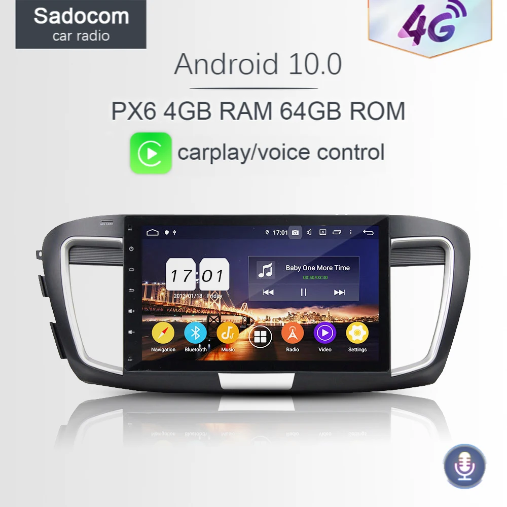 PX6 DSP 10 1 &quotAndroid 0 4 Гб + 64 ГБ 8 ядер автомобильный dvd плеер GPS ГЛОНАСС Авторадио 5 для
